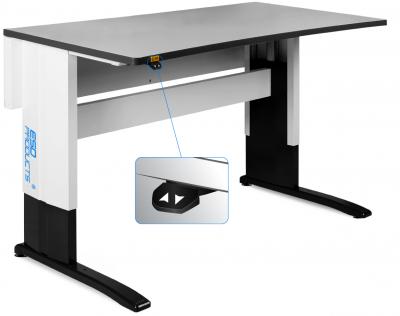 ESD Motorized Work Table AES Premium | Rectangular ESD Table Top 1200 x 750 mm | Melamine 0.3 mm